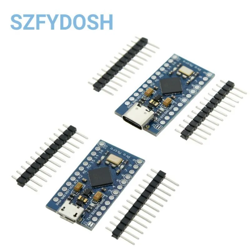 Type-c Micro USB ATMEGA32U4 Module 5V 16MHz Board For Arduino ATMEGA32U4-AU/MU Controller Pro-Micro Replace Pro Mini