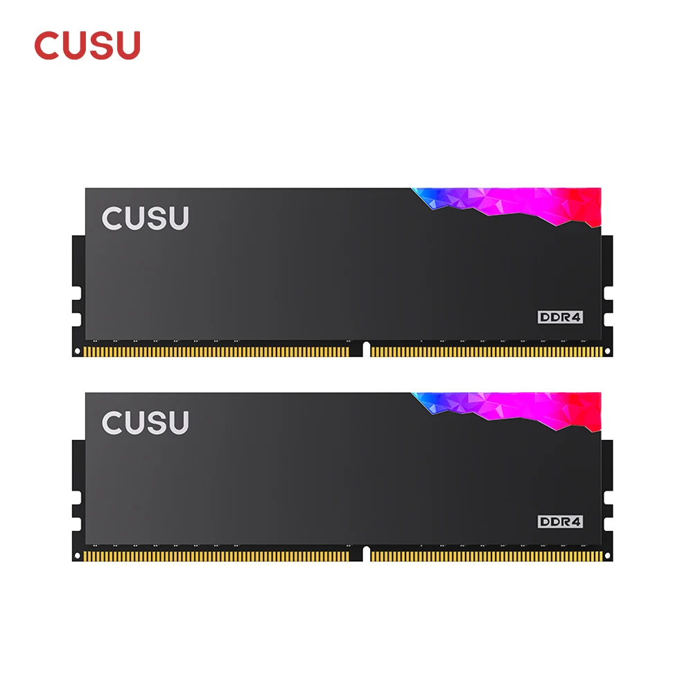 Cusu Ram Memory DDR4 3200mhz 3600mhz DDR4 Rgb 8GB 16GB 1.35V XMP2.0 Dual Channel for Desktop Motherboard