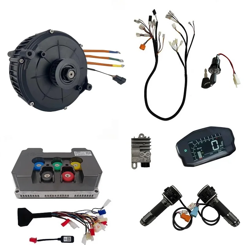 Electric QS165 5000W Mid-drive Motor Conversion Kits For Electric Kart Bike