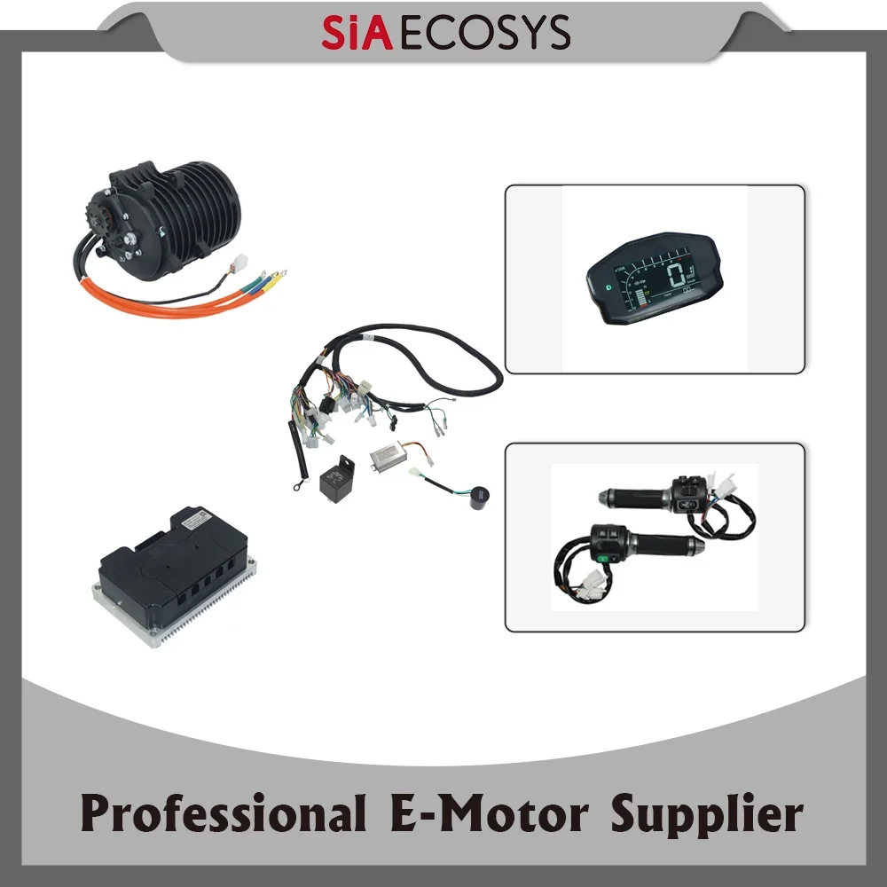 QS Motor QS138 3000W V3 70H 72V 100KPH Mid Drive Motor Engine with Fardriver Controller ND72680 Electric Motor Conversion Kit