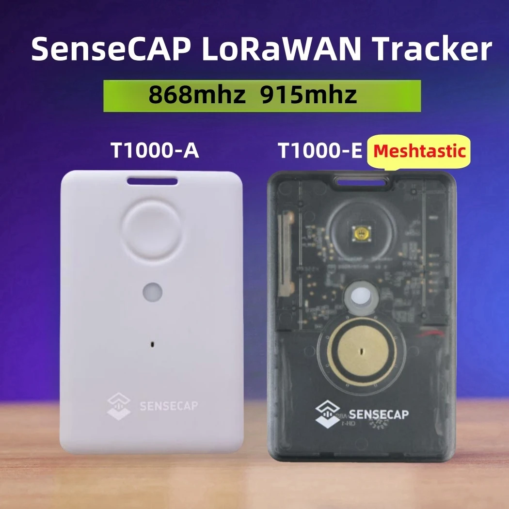 Sensecap T1000 E Meshtastic 868MHz Tracker Lora with LR1110,nRF52840,AG3335 GPS, IP65 Indoor&Outdoor Positioning, Motion Sensor