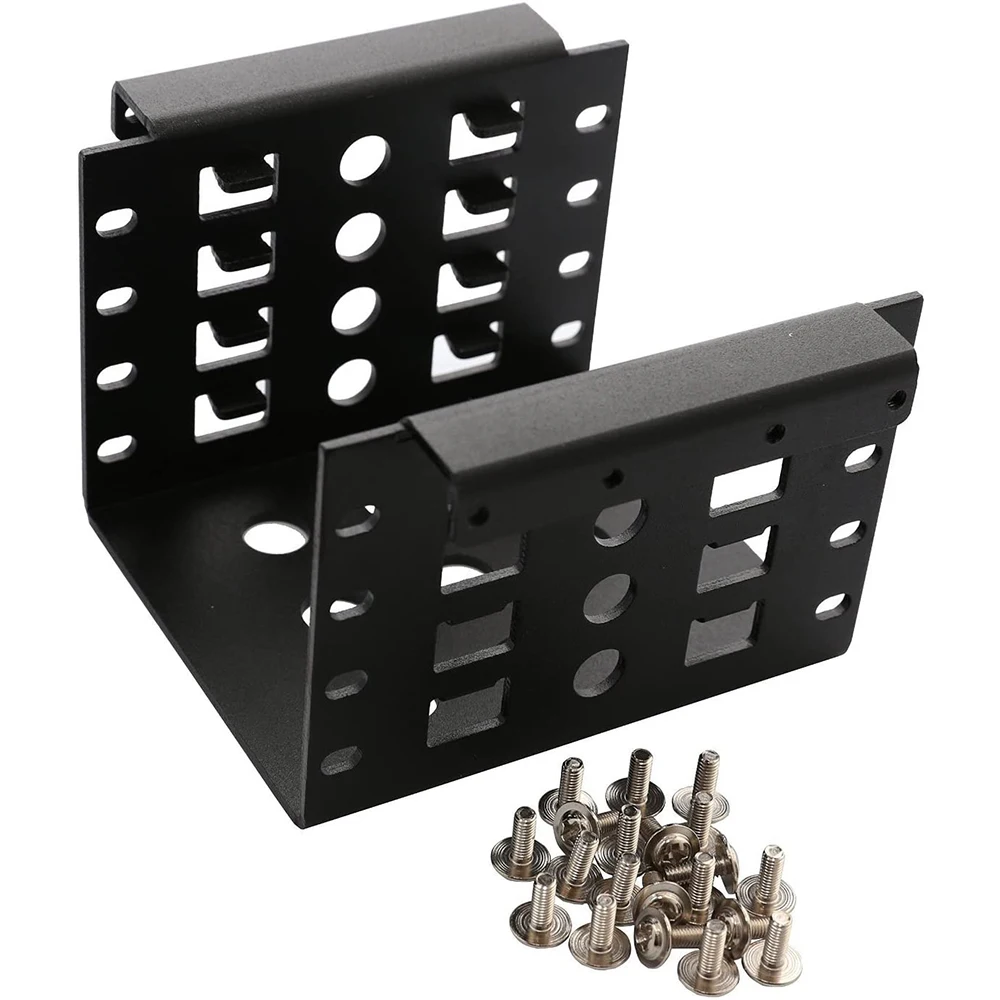 Internal 2.5" HDD SSD To 3.5" Drive Bay Aluminum Mounting Kit To 4 Hard Drive Adapter Chassis Hard Drive Tray Caddy Bay
