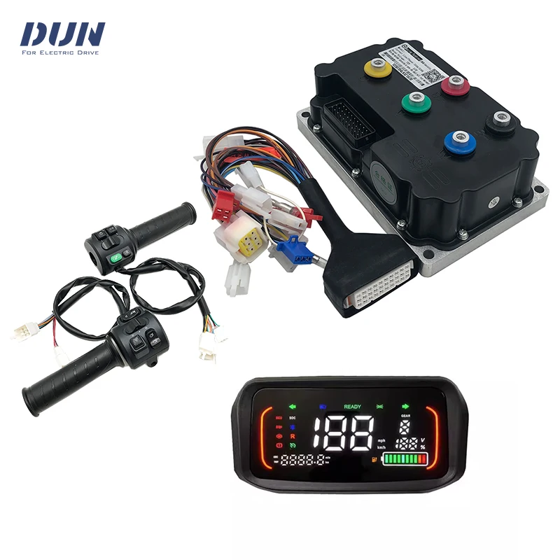 Fardriver ND72530 350A Sine Wave Bldc Hall Sensor Controller with N7 Display and Throttle Kits for 4000W-6000W Motor