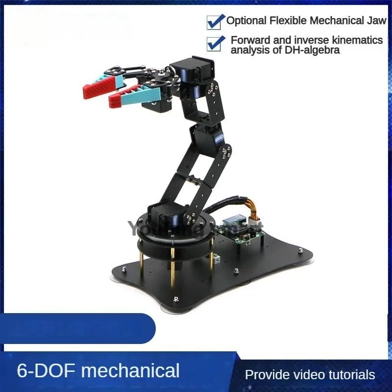 300g Load 6 Dof Robot Arm with Flexible Claw Industrial Manipulator Metal Alloy For Arduino Robot DIY Kit PS2 Programmable Robot