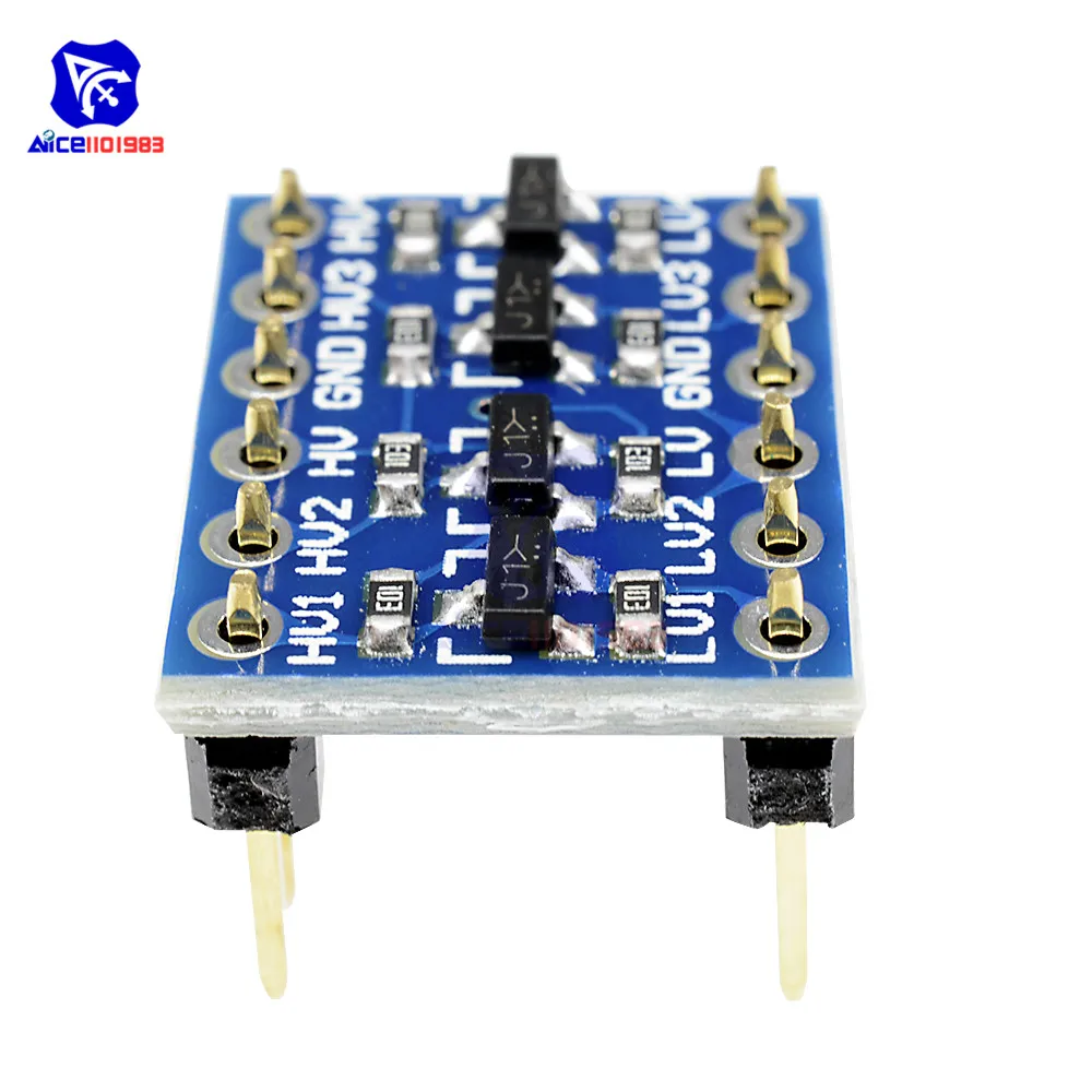 diymore IIC I2C Logic Level High/Low Voltage Converter Bi-Directional Board Module 5V 3.3V DC Module For Arduino with Pins