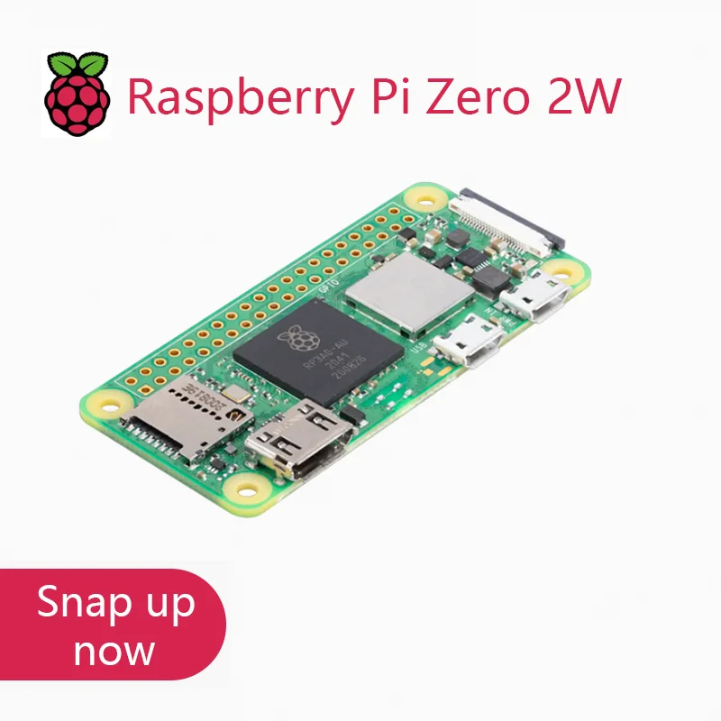 Raspberry Pi Zero 2W 1GHz Quad-core 64-bit Arm Cortex-A53 CPU 512MB Sdram Bluetooth BLE&WiFi Pi 0 2 W with Pin Header Case Kit