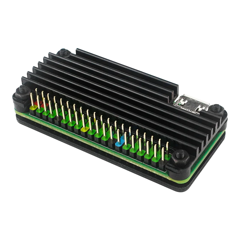 Raspberry Pi Zero 2 W Aluminum Case for Raspberry Pi Zero 2W CNC Metal Shell Passive Cooling Heat Sink Gpio Header
