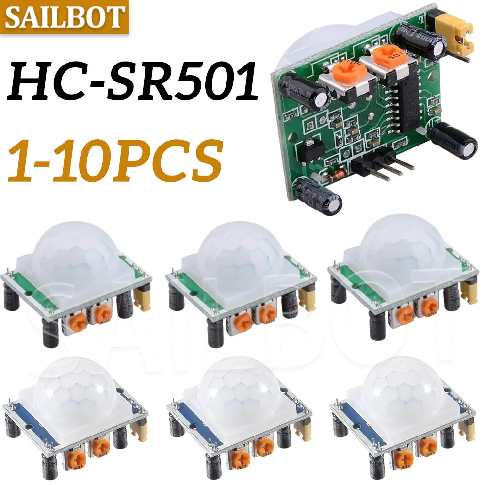 HC-SR501 PIR Infrared Sensor Adjust IR Pyroelectric Infrared PIR Motion Sensor Detector Module for Arduino Raspberry Pi