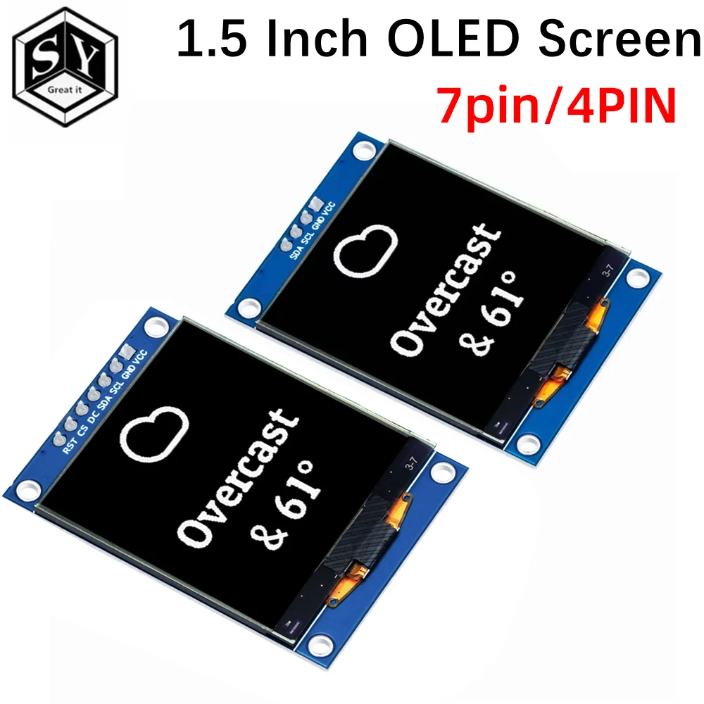 ALL NEW 1.5 Inch 128x128 Oled Shield Screen Module High quality Product For Raspberry Pi For STM32 For Arduino