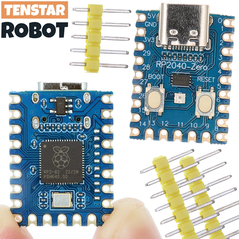 Tenstar RP2040-Zero RP2040 for Raspberry Pi Microcontroller Pico Development Board Module Dual-Core 2MB Flash