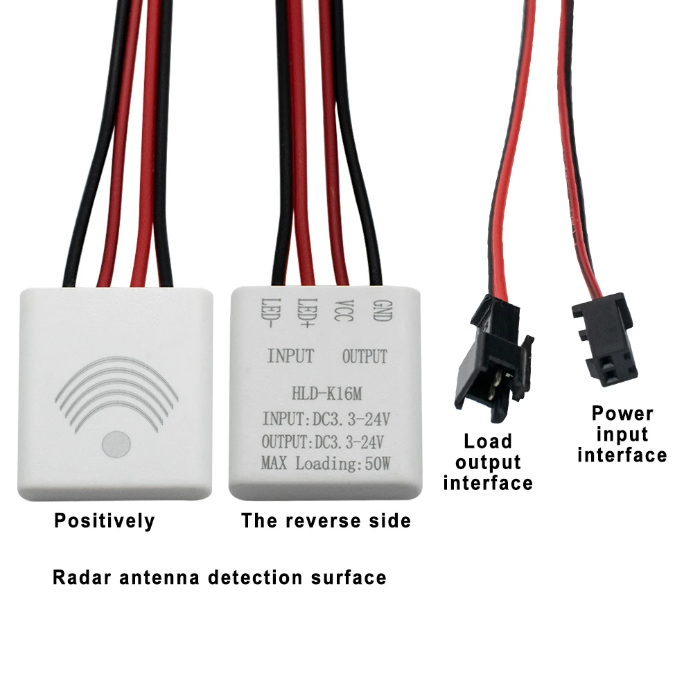 5.8GHz Microwave Motion Sensor Switch DC 3.3-24V Radar Sensor Module Motion Detector High Sensitivity 120°