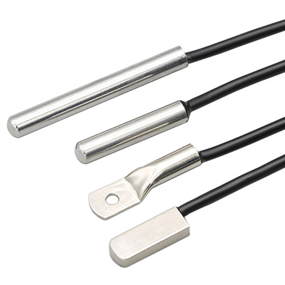 DS18B20 Temperature Sensor Probe 304 Stainless Steel 6*30MM OD 3.0MM Waterproof Dustproof Sensors Cable 1M Length
